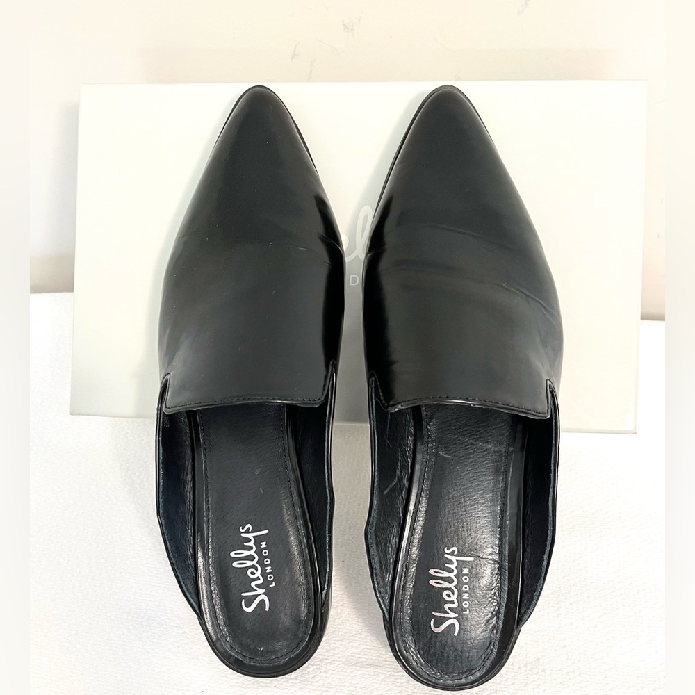 12M Black Calf Leather Slide